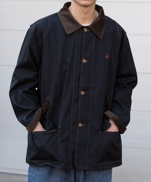 BEVERLY HILLS POLO CLUB（ビバリーヒルズポロクラブ）の「【BEVERLY HILLS POLO CLUB】ハンティングジャケット 3487-8340（その他アウター・メンズ・ブラック/キャメル/カーキ・M）」の2枚目の写真