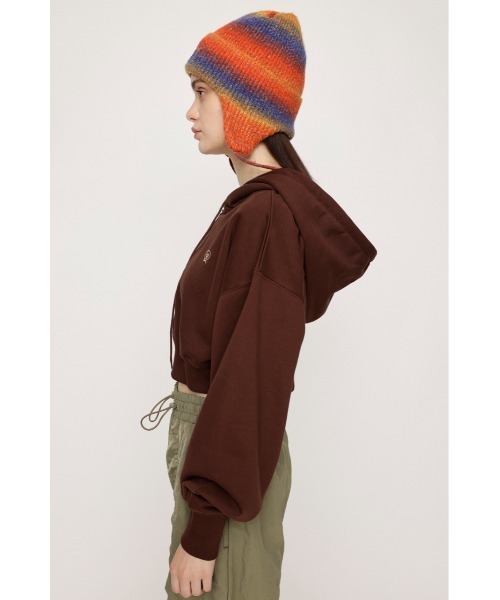 SLY(スライ)の「LOGO CROPPED HOODIE ロゴ クロップド フーディ パーカー(パーカー・レディース・ブラック/ブラウン/グリーン/杢グレー・FREE)」の15枚目の写真