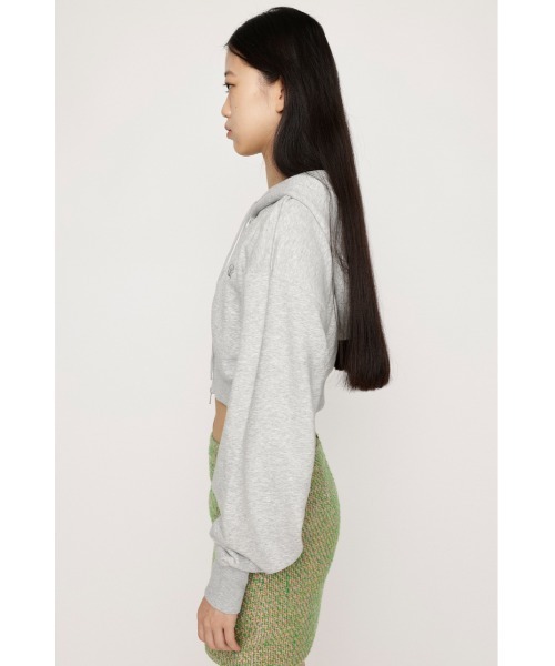 SLY(スライ)の「LOGO CROPPED HOODIE ロゴ クロップド フーディ パーカー(パーカー・レディース・ブラック/ブラウン/グリーン/杢グレー・FREE)」の10枚目の写真