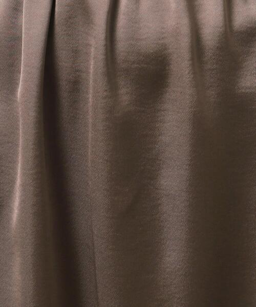 grove（グローブ）の「◆冬のあったかコーデに抜け感を！サテンマキシスカート（スカート・レディース・ライトブルー/ブラック系5/ダークブラウン・01/02/03/04/05）」の7枚目の写真