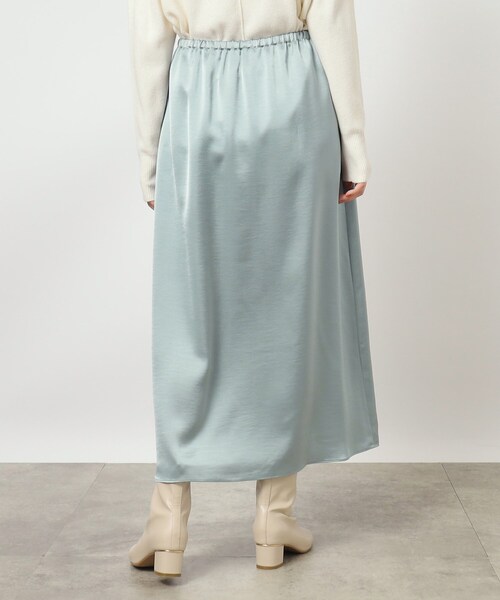 grove（グローブ）の「◆冬のあったかコーデに抜け感を！サテンマキシスカート（スカート・レディース・ライトブルー/ブラック系5/ダークブラウン・01/02/03/04/05）」の18枚目の写真