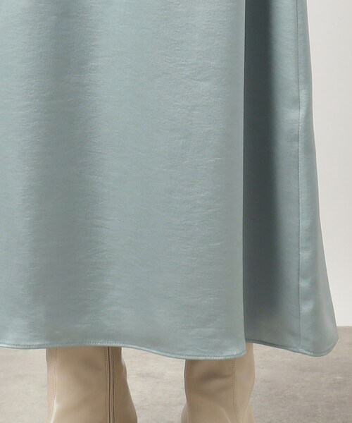 grove（グローブ）の「◆冬のあったかコーデに抜け感を！サテンマキシスカート（スカート・レディース・ライトブルー/ブラック系5/ダークブラウン・01/02/03/04/05）」の20枚目の写真