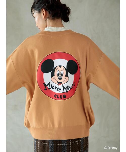 Disney（ディズニー）の「Disney100 / ミッキーマウス・クラブ パッチワークカーディガン（カーディガン/ボレロ・レディース・ライトグレー/キャメル・FREE）」の5枚目の写真