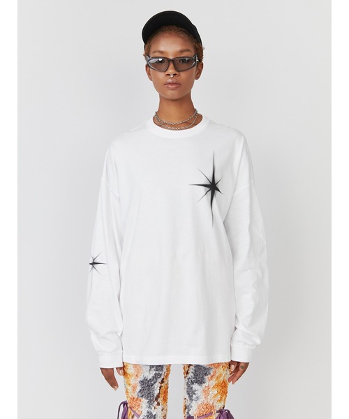 PAMEO POSE（パメオポーズ）の「Shiny House Long Sleeve T（Tシャツ/カットソー・レディース・ブラック/ベージュ/ホワイト・FREE）」の5枚目の写真