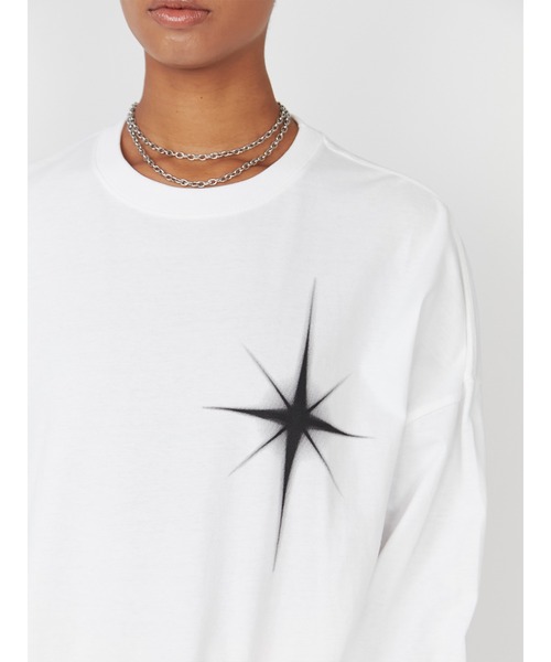 PAMEO POSE（パメオポーズ）の「Shiny House Long Sleeve T（Tシャツ/カットソー・レディース・ブラック/ベージュ/ホワイト・FREE）」の9枚目の写真