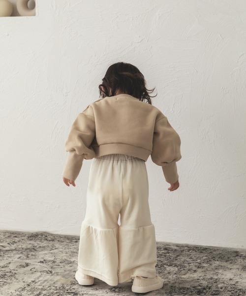 sea and shells by pairmanon（シーアンドシェルズバイペアマノン）の「【sea and shells by pairmanon】ベロア ワイドパンツ（その他ベビーウェア・キッズ・ホワイト/カーキ/ブラウン・110/90/100/80）」の6枚目の写真