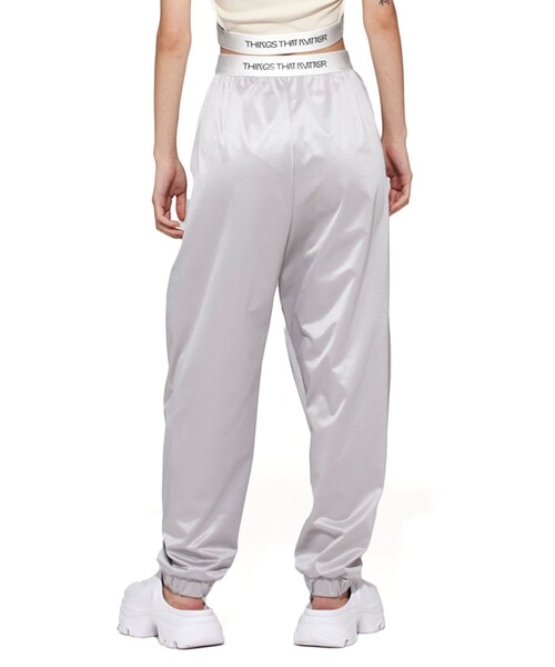 THINGS THAT MATTER（シングス ザット マター）の「【THINGS THAT MATTER/(シングス ザット マター)】NEW SATIN JERSEY JOG PANTS/NEWサテンジャージージョグパンツ（その他パンツ・レディース・ライトグレー/ブラック/ベージュ・1/2）」の9枚目の写真