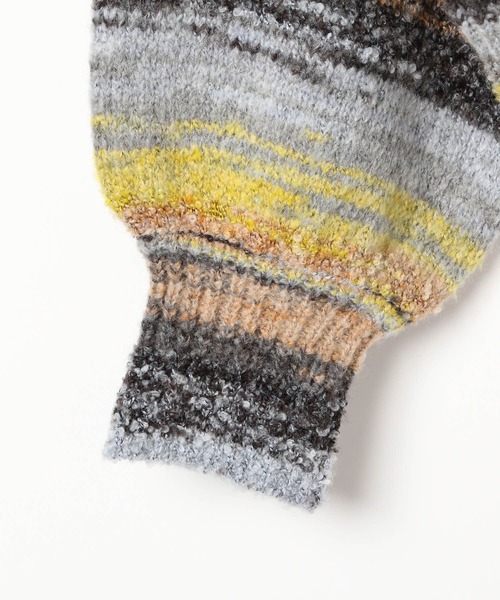 BAYFLOW（ベイフロー）の「【YOU are YOU】【スタッフ企画】ブークレボーダープルオーバー【SETUP対応】（ニット/セーター・レディース・ブルー/イエロー・FREE）」の19枚目の写真