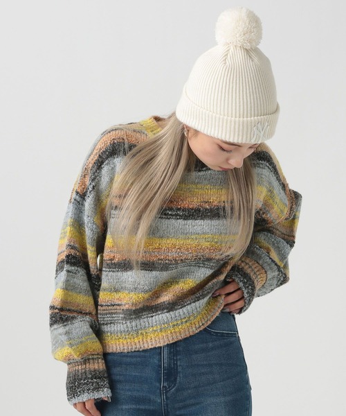 BAYFLOW（ベイフロー）の「【YOU are YOU】【スタッフ企画】ブークレボーダープルオーバー【SETUP対応】（ニット/セーター・レディース・ブルー/イエロー・FREE）」の7枚目の写真