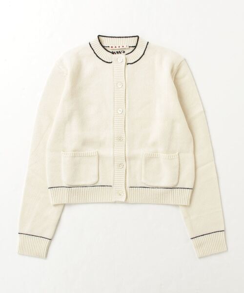 MARNI（マルニ）の「MARNI(マルニ)Kids & Junior カシミアブレンド長袖ニットカーディガン（カーディガン/ボレロ・キッズ・オフホワイト/ターコイズブルー・12Y/10Y/14Y）」の14枚目の写真
