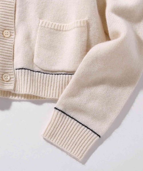 MARNI（マルニ）の「MARNI(マルニ)Kids & Junior カシミアブレンド長袖ニットカーディガン（カーディガン/ボレロ・キッズ・オフホワイト/ターコイズブルー・12Y/10Y/14Y）」の12枚目の写真