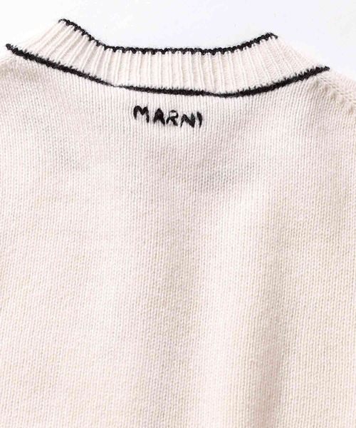 MARNI（マルニ）の「MARNI(マルニ)Kids & Junior カシミアブレンド長袖ニットカーディガン（カーディガン/ボレロ・キッズ・オフホワイト/ターコイズブルー・12Y/10Y/14Y）」の13枚目の写真