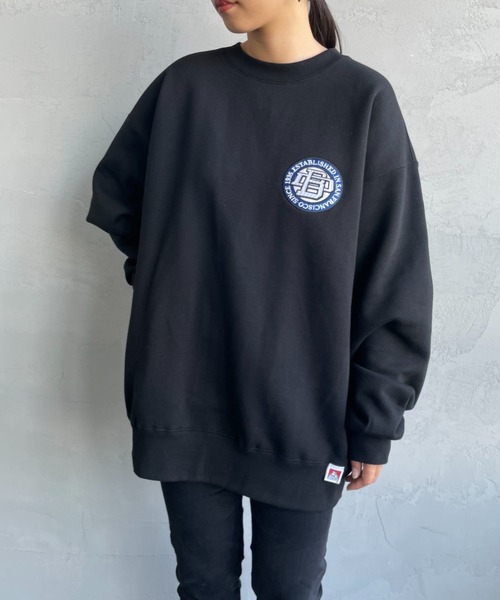 21SS STONE  ビンテージ加工 ロゴワッペン付 クルーネック STONE ISLAND ストーンアイランド 7115552A3 ロゴワッペン