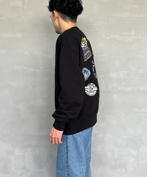 BEN DAVIS（ベンデイビス）の「[BEN DAVIS/ベンデイビス] バックワッペンロゴ クルーネックスウェット（スウェット・レディース・カーキ/ブラック/オートミール・XL/M/L）」の19枚目の写真