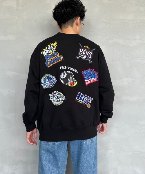 BEN DAVIS（ベンデイビス）の「[BEN DAVIS/ベンデイビス] バックワッペンロゴ クルーネックスウェット（スウェット・レディース・カーキ/ブラック/オートミール・XL/M/L）」の20枚目の写真