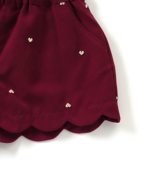 apres les cours（アプレレクール）の「【セットアップ可】ハート刺繍スカラップショートパンツ（その他パンツ・キッズ・ネイビー/レッド・130/120/90/80/100/110/140）」の18枚目の写真
