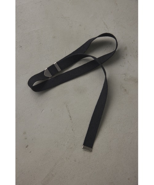 BLACK BY MOUSSY（ブラックバイマウジー）の「tape belt(テープベルト）（ベルト・レディース・ベージュ/ブラック/オフホワイト・FREE）」の9枚目の写真