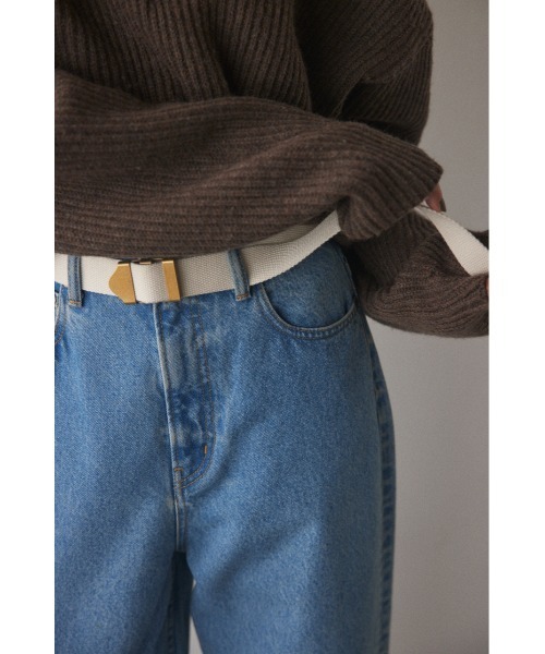 BLACK BY MOUSSY（ブラックバイマウジー）の「tape belt(テープベルト）（ベルト・レディース・ベージュ/ブラック/オフホワイト・FREE）」の15枚目の写真