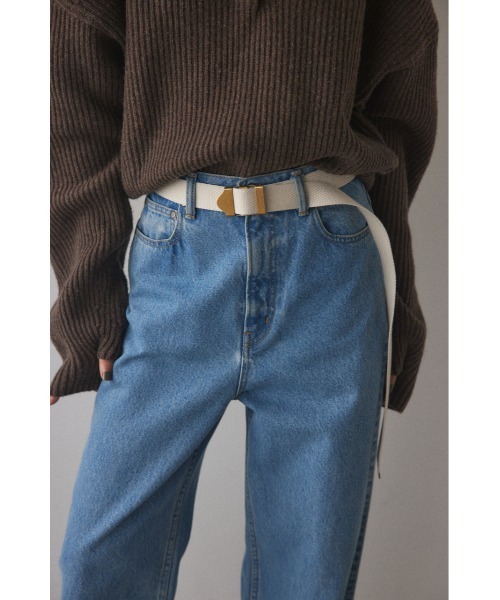 BLACK BY MOUSSY（ブラックバイマウジー）の「tape belt(テープベルト）（ベルト・レディース・ベージュ/ブラック/オフホワイト・FREE）」の16枚目の写真