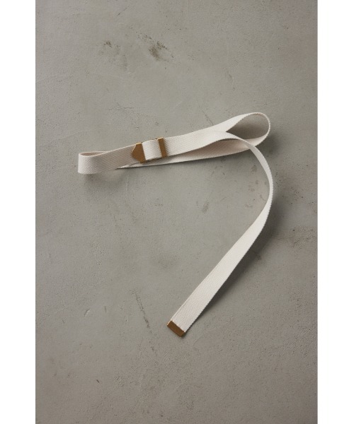 BLACK BY MOUSSY（ブラックバイマウジー）の「tape belt(テープベルト）（ベルト・レディース・ベージュ/ブラック/オフホワイト・FREE）」の18枚目の写真