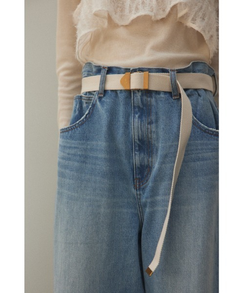 BLACK BY MOUSSY（ブラックバイマウジー）の「tape belt(テープベルト）（ベルト・レディース・ベージュ/ブラック/オフホワイト・FREE）」の19枚目の写真