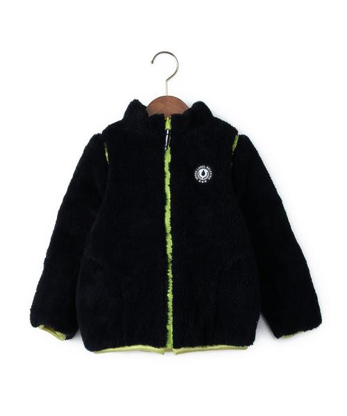 green label relaxing（グリーンレーベルリラクシング）の「【KIDS】ナカワタボアブルゾン リバーシブル/ソリッド（ブルゾン・キッズ・ライム/ピンク/その他3/その他2・115cm/125cm/135cm/105cm/95cm）」の12枚目の写真