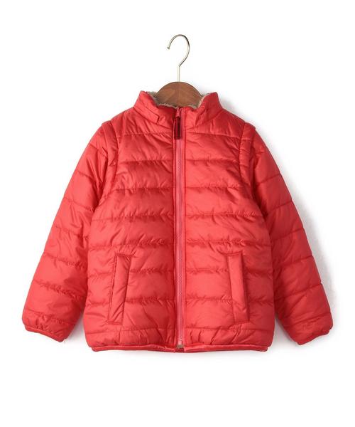 green label relaxing（グリーンレーベルリラクシング）の「【KIDS】ナカワタボアブルゾン リバーシブル/ソリッド（ブルゾン・キッズ・ライム/ピンク/その他3/その他2・115cm/125cm/135cm/105cm/95cm）」の14枚目の写真