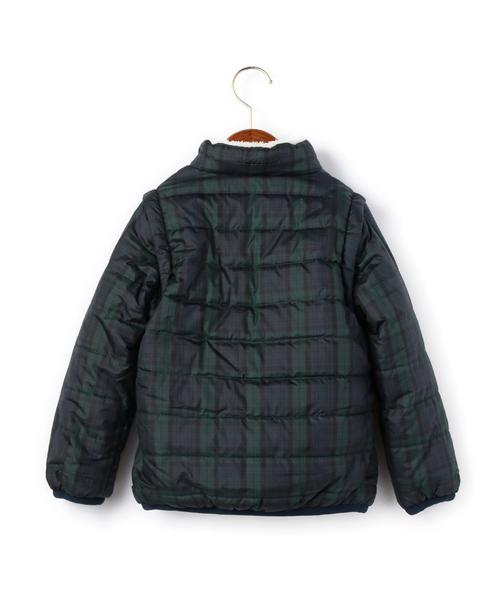 green label relaxing（グリーンレーベルリラクシング）の「【KIDS】ナカワタボアブルゾン リバーシブル/ソリッド（ブルゾン・キッズ・ライム/ピンク/その他3/その他2・115cm/125cm/135cm/105cm/95cm）」の19枚目の写真