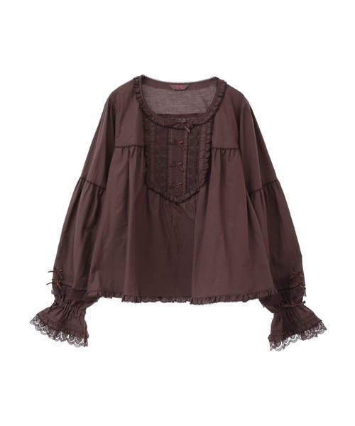 ハートレース使いブラウス/ピンクハウス PINK HOUSE（ピンクハウス）の「ハートレース使いブラウス