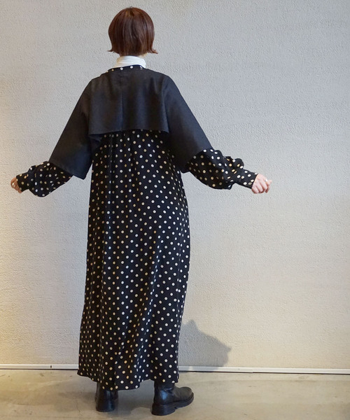 美品 JOURNAL STANDARD LUXE ドット柄 ワンピース JOURNAL STANDARD