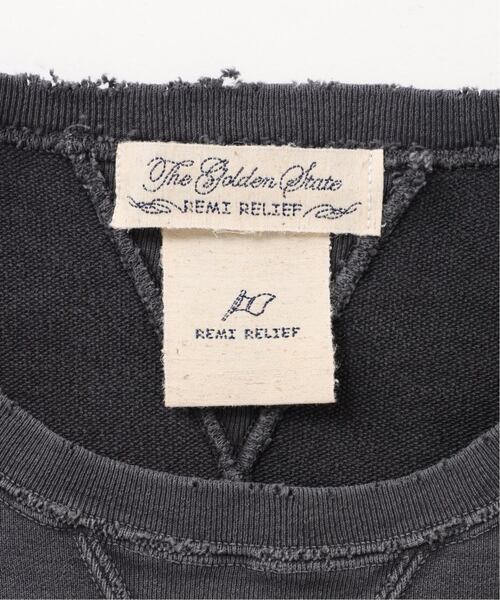 REMI RELIEF(レミレリーフ)の「【REMI RELIEF / レミレリーフ】別注 HARD SP加工裏毛クルー(Mickey Mouse)(スウェット・メンズ・アイボリー/ブラック・XX-LARGE/LARGE/X-LARGE)」の12枚目の写真