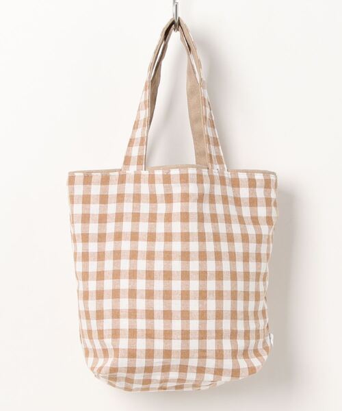 TONE SELECT GOODS（トーンセレクトグッズ）の「Liaa/ギンガムチェックミニトート A18207（トートバッグ・レディース・ベージュ/ブラック/グリーン/ピンク/イエロー/ブルー・FREE）」の9枚目の写真