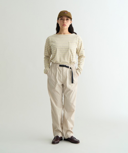 ECO HYBRID LOOSE FIT BORDER L/S TEE W / エコハイブリッド