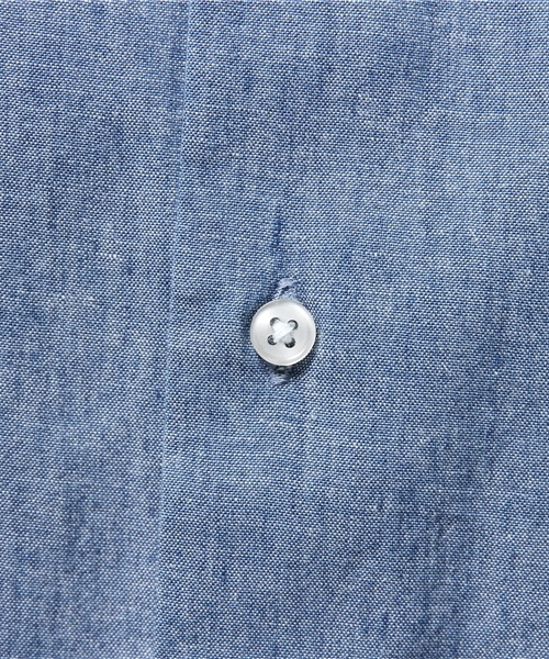 BEAMS F(ビームスエフ)の「◎BEAMS F / ITALY製シャンブレー(シャツ/ブラウス・メンズ・ライトブルー/インディゴブルー・X-SMALL/LARGE/SMALL/MEDIUM)」の13枚目の写真
