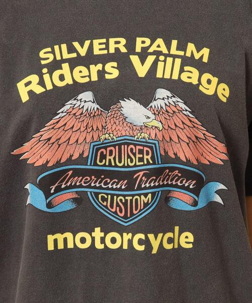 GOOD ROCK SPEED（グッドロックスピード）の「◆GOOD ROCK SPEED（グッドロックスピード）【別注】イーグルTシャツ（Tシャツ/カットソー・レディース・ベージュ/ブラック系/ベージュ系/ブラック・02/01）」の16枚目の写真