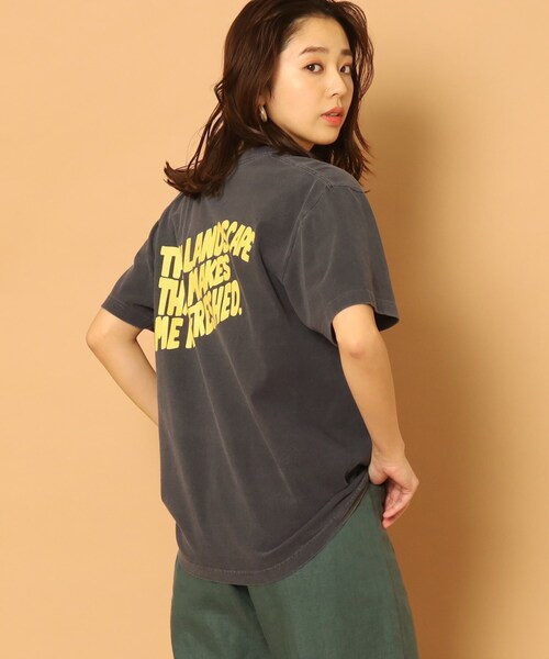 GOOD ROCK SPEED（グッドロックスピード）の「◆GOOD ROCK SPEED（グッドロックスピード）【別注】イーグルTシャツ（Tシャツ/カットソー・レディース・ベージュ/ブラック系/ベージュ系/ブラック・02/01）」の3枚目の写真