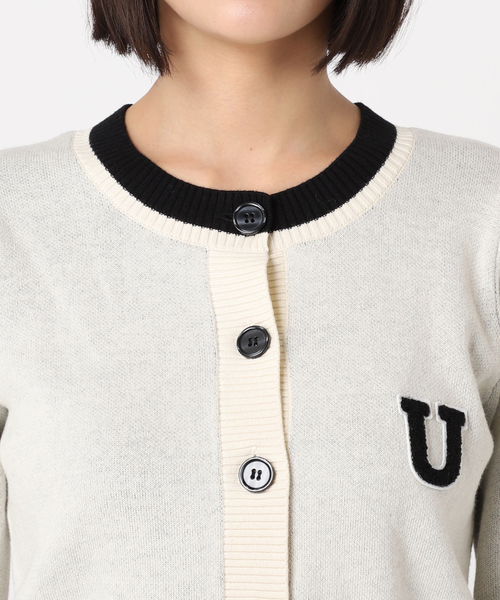 U by SPICK&SPAN（ユーバイスピックアンドスパン）の「配色ラインカーデ（カーディガン/ボレロ・レディース・ネイビー/アイボリー・FREE）」の22枚目の写真