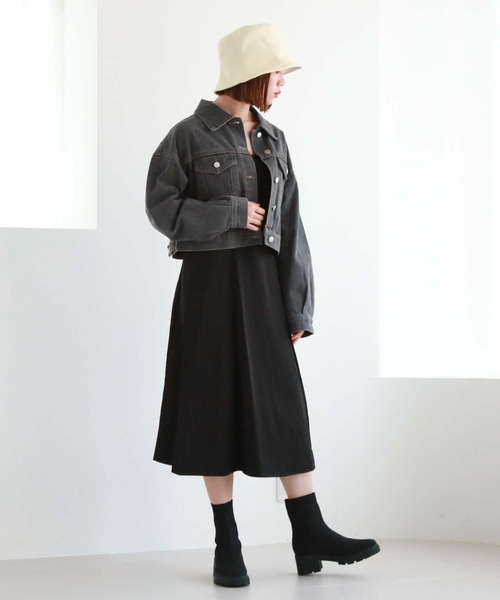 archives（アルシーヴ）の「2ピースチュールティアードキャミ（ワンピース・レディース・ブラック/ブルーグレー/アイボリー・MEDIUM）」の7枚目の写真