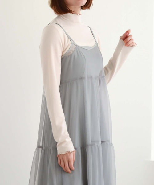 archives（アルシーヴ）の「2ピースチュールティアードキャミ（ワンピース・レディース・ブラック/ブルーグレー/アイボリー・MEDIUM）」の19枚目の写真