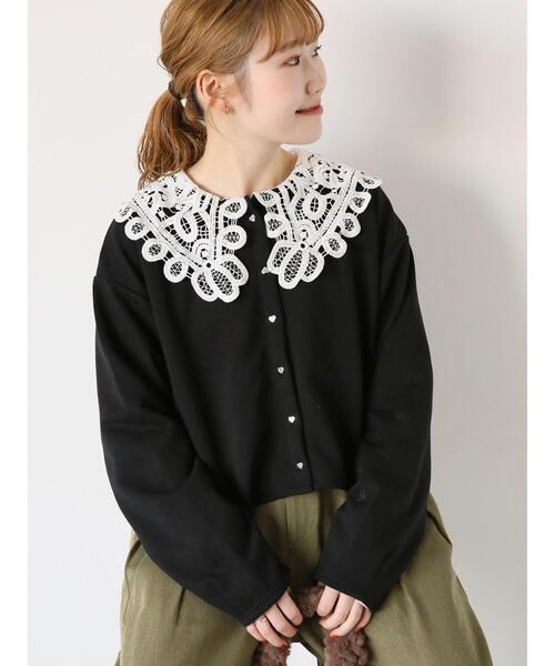 ehka sopo（エヘカソポ）の「ハートボタンスウェットカーディガン