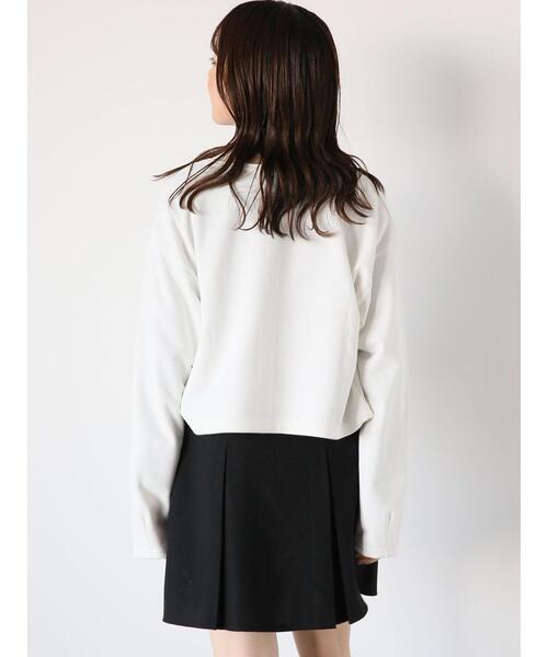 ehka sopo（エヘカソポ）の「ハートボタンスウェットカーディガン（カーディガン/ボレロ・レディース・ブルー/ブラック/ピンク/オフホワイト・F）」の7枚目の写真