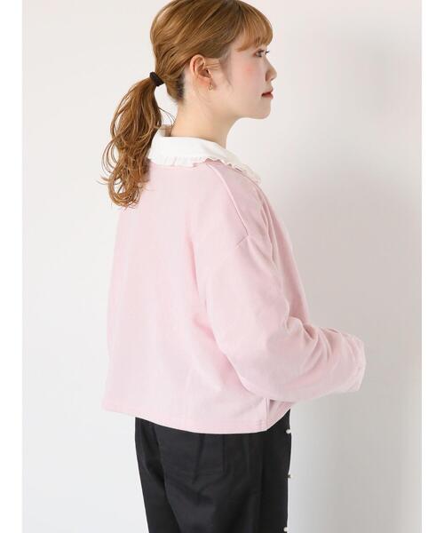 ehka sopo（エヘカソポ）の「ハートボタンスウェットカーディガン（カーディガン/ボレロ・レディース・ブルー/ブラック/ピンク/オフホワイト・F）」の13枚目の写真