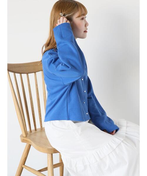 ehka sopo（エヘカソポ）の「ハートボタンスウェットカーディガン（カーディガン/ボレロ・レディース・ブルー/ブラック/ピンク/オフホワイト・F）」の21枚目の写真