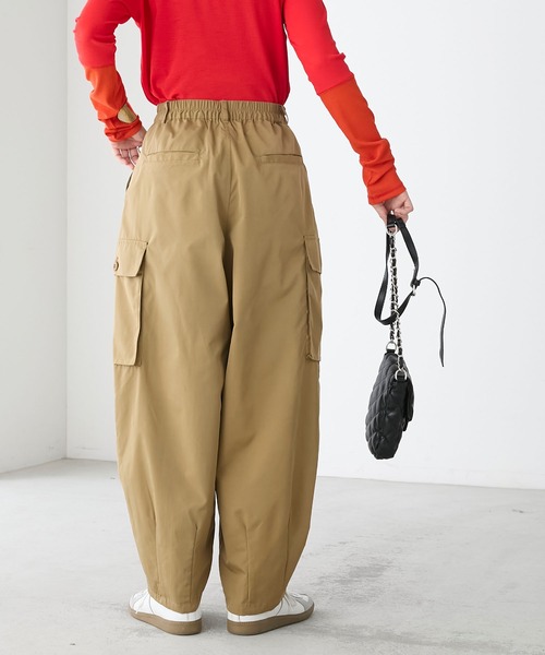 BONLECILL(ボンルシール)の「シャカシャカサーカスカーゴパンツ(カーゴパンツ・レディース・カーキ/ブラック/アイボリー/ベージュ・L/M)」の16枚目の写真