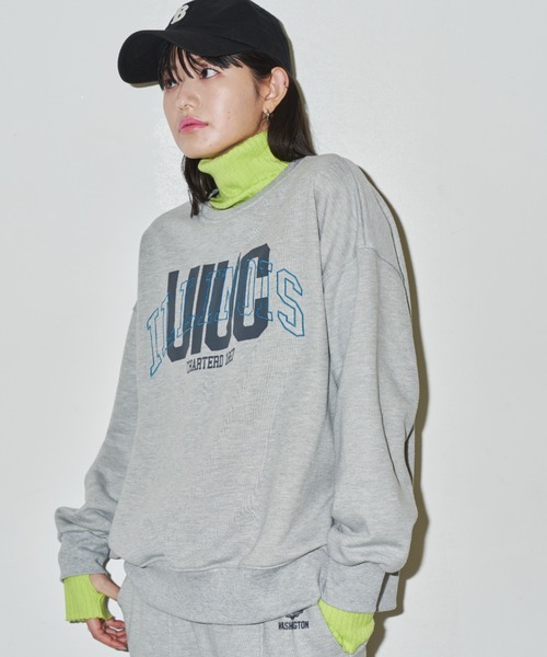 Auntie Rosa Holiday(アンティローザホリデー)の「ロゴ刺繍ルーズスウェット(スウェット・レディース・チャコールグレー/グレー/オレンジ/ナチュラル・FREE)」の5枚目の写真