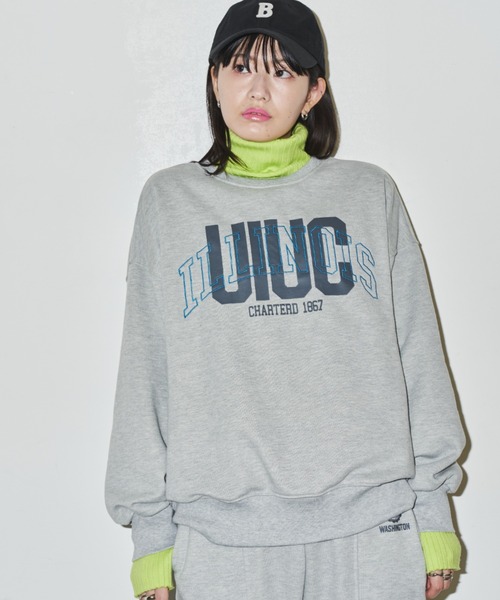 Auntie Rosa Holiday(アンティローザホリデー)の「ロゴ刺繍ルーズスウェット(スウェット・レディース・チャコールグレー/グレー/オレンジ/ナチュラル・FREE)」の19枚目の写真