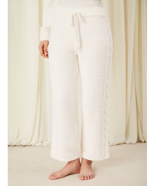 SNIDEL HOME（スナイデルホーム）の「【Melty】ケーブルロングパンツ（ルームウェア/パジャマ・レディース・ブラウン/ピンク/アイボリー・FREE）」の6枚目の写真