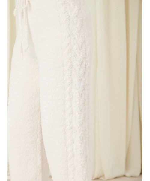 SNIDEL HOME（スナイデルホーム）の「【Melty】ケーブルロングパンツ（ルームウェア/パジャマ・レディース・ブラウン/ピンク/アイボリー・FREE）」の12枚目の写真