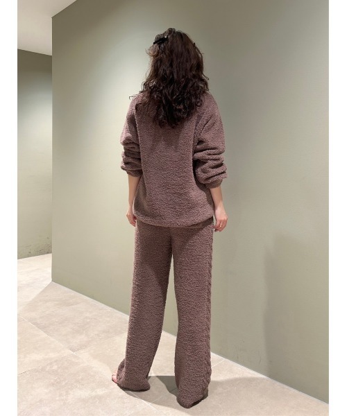 SNIDEL HOME（スナイデルホーム）の「【Melty】ケーブルロングパンツ（ルームウェア/パジャマ・レディース・ブラウン/ピンク/アイボリー・FREE）」の8枚目の写真