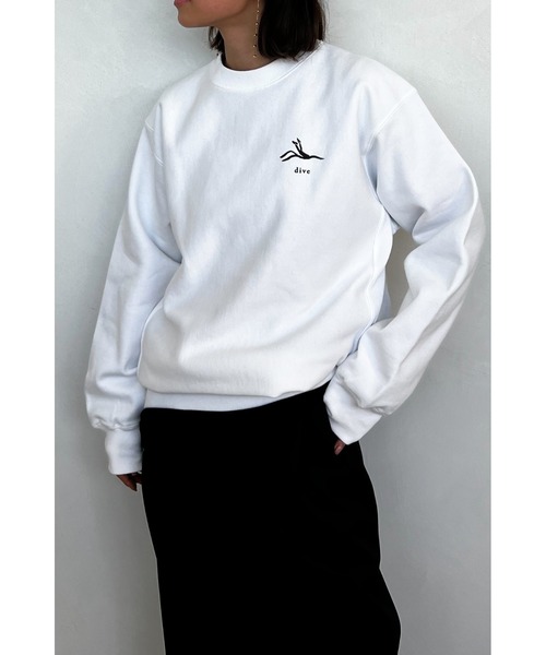 セール】Logo Print Sweatshirt (Dive) /[Dive] スウェット